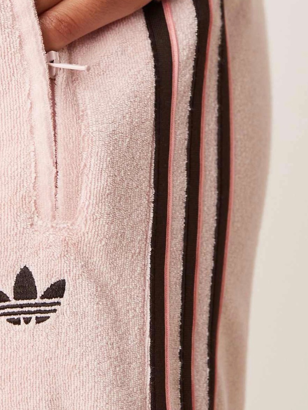 Adidas Originals Straight Leg Track Pants in Light Pink - Picture 3 of 5